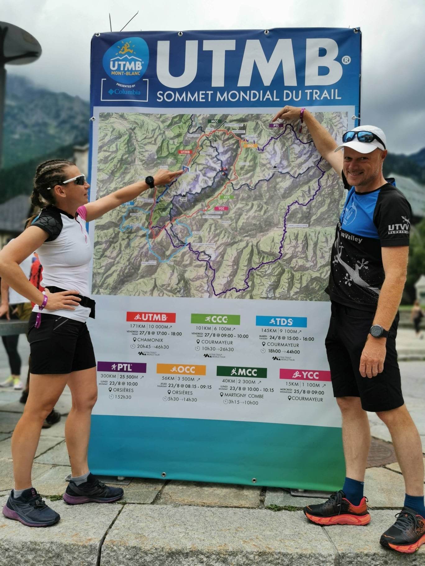 Ultra Trail du Mont Blanc - PTL: Anja in Tomi Klančnik