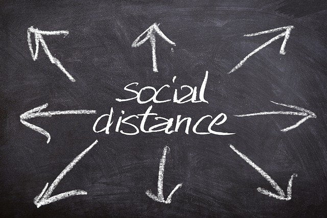 Socialna distanca je lahko koristna⁣⁣