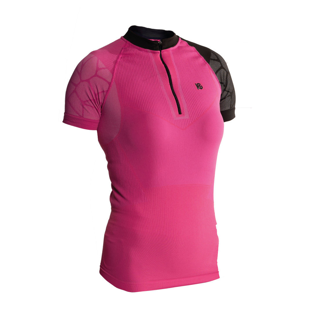 PRO-TEAM LIGHT ženska tehnična majica s kratkimi rokavi (roza)
