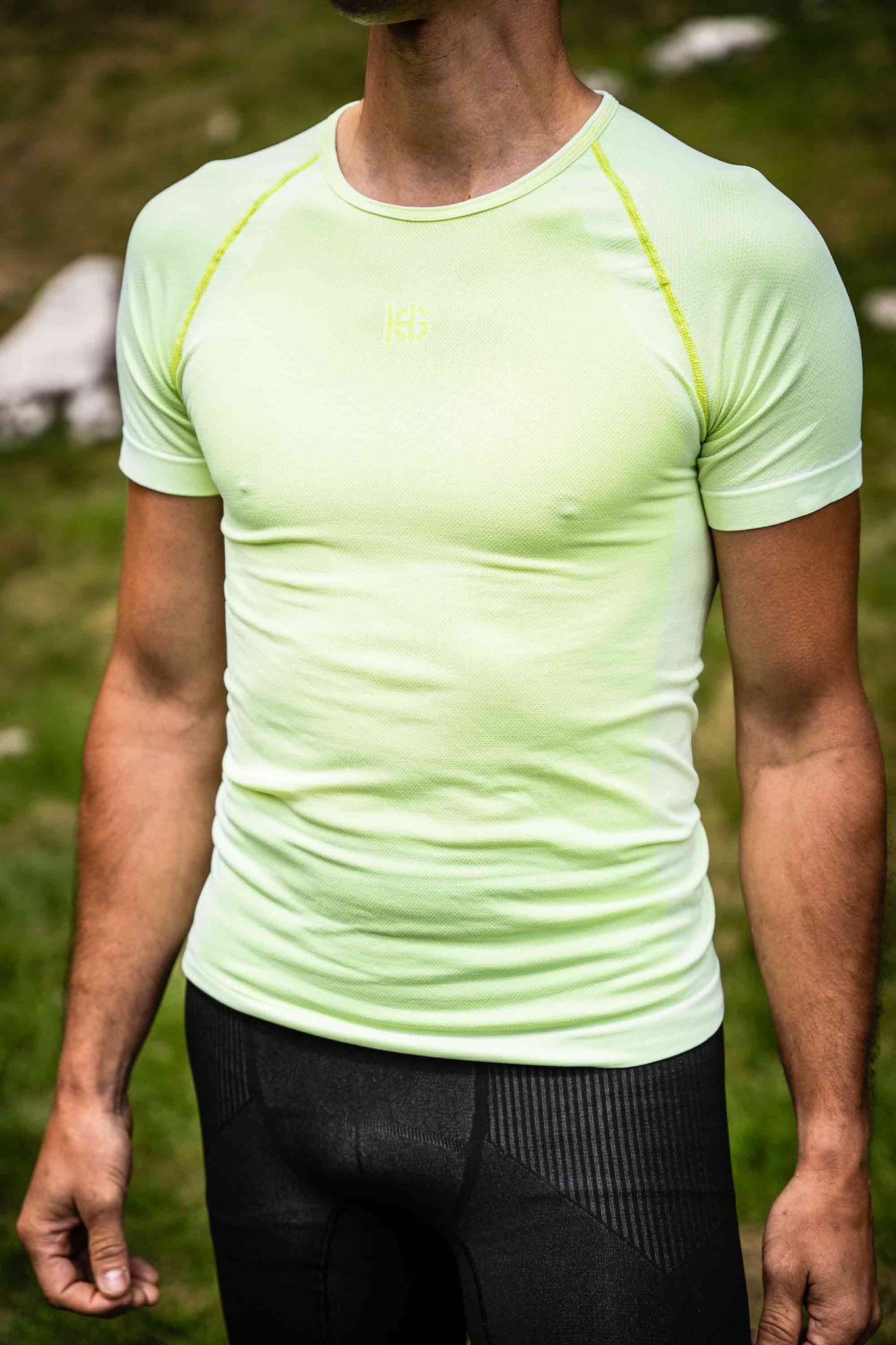 TWINK moška športna majica s kratkimi rokavi (zelena)