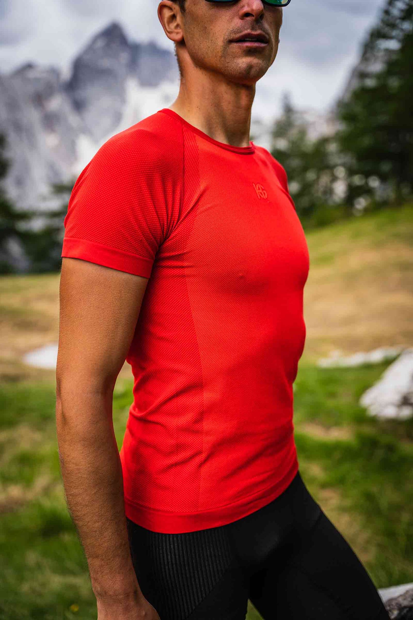 TWINK moška športna majica s kratkimi rokavi (rdeča)