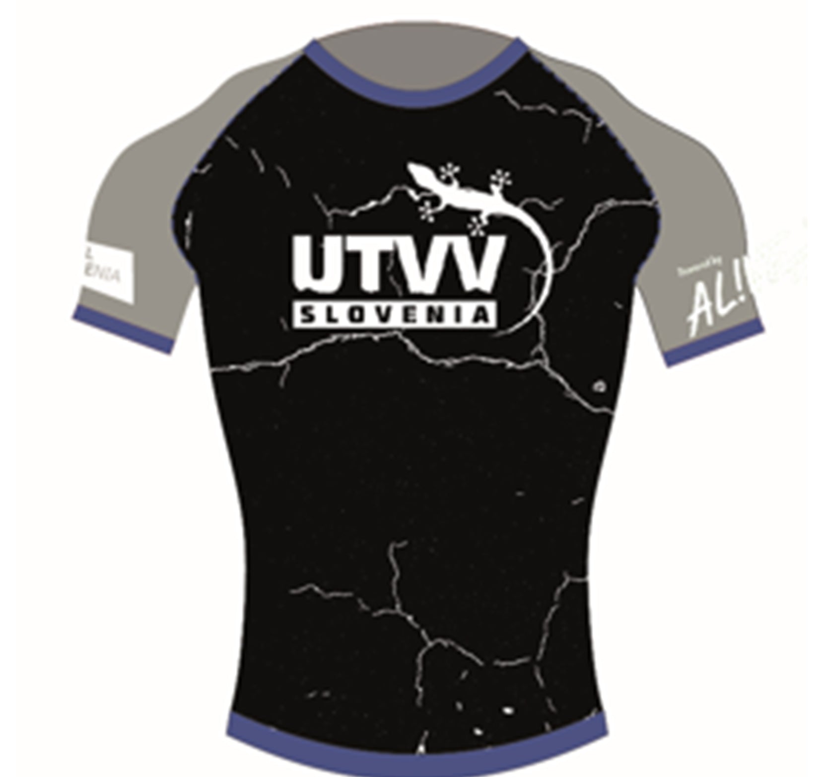 UTVV tehnična kratka majica 2022 - modra (brez lycre)